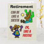 Grande carte mexicaine de retraite (Fleur jaune)