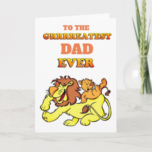 Grande carte papa jamais (Devant)