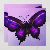Grande carte papillon violet (Devant / Derrière)