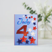 Grande carte postale 4 juillet (Debout devant)