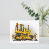 Grande carte postale de dozer Bulldozer (Debout devant)