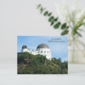 Grande carte postale de l'Observatoire LA Griffith (Debout devant)