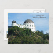 Grande carte postale de l'Observatoire LA Griffith (Devant / Derrière)