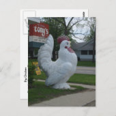 Grande carte postale de poulet (Devant / Derrière)