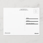 Grande carte postale de tournesol jaune (Dos)