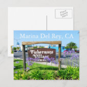 Grande carte postale Marina Del Rey ! (Devant / Derrière)