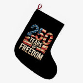Grande Chaussette De Noël 250 ans de liberté (Devant (Accrochage))