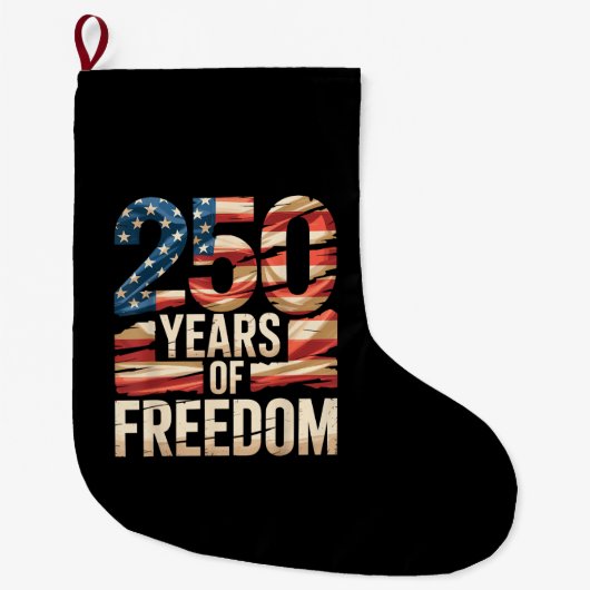 Grande Chaussette De Noël 250 ans de liberté (Devant)