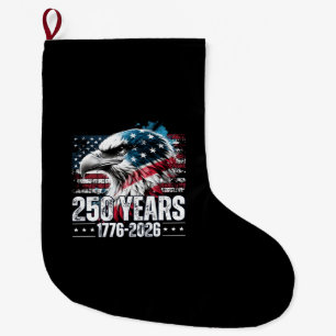 Grande Chaussette De Noël 250e anniversaire États-Unis Anniversaire Manche L