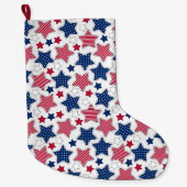 Grande Chaussette De Noël 4 juillet stockage (Devant)