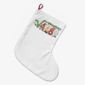 Grande Chaussette De Noël 67 Meme Racine Carrée 4489 Six Sept Math Noël (Devant (Accrochage))