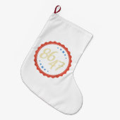 Grande Chaussette De Noël 86 47 Anti Trump drôle (Devant (Accrochage))