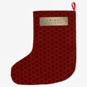 Grande Chaussette De Noël Abeignets de nid d'or (Dos)