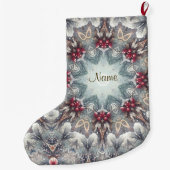 Grande Chaussette De Noël Activités de Noël d'hiver (Dos)