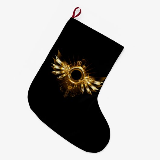 Grande Chaussette De Noël Ailes de Steampunk (Devant (Accrochage))
