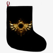 Grande Chaussette De Noël Ailes de Steampunk (Devant)