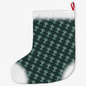 Grande Chaussette De Noël Alien Noël Stocking Alien personnalisé Stocking (Dos)