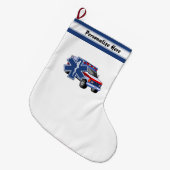 Grande Chaussette De Noël Ambulance de l'infirmier SME d'EMT (Devant (Accrochage))