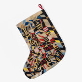 Grande Chaussette De Noël Amish folle courtepointe (Dos (Accrochage))