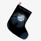 Grande Chaussette De Noël Amoureux des chats Noël Stocking Customisé (Devant (Accrochage))