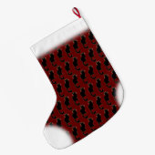 Grande Chaussette De Noël Amoureux des chats Noël Stocking Customisé (Dos (Accrochage))