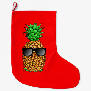 Grande Chaussette De Noël Ananas Cool
