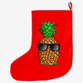 Grande Chaussette De Noël Ananas Cool (Dos)