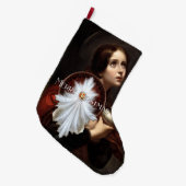 Grande Chaussette De Noël Angel Wings Snowflake Joyeux Noël TW ISO (Devant (Accrochage))