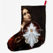 Grande Chaussette De Noël Angel Wings Snowflake Joyeux Noël TW ISO (Dos)