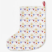 Grande Chaussette De Noël Anges de Noël dans Star Noel (Dos)