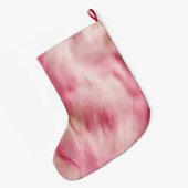 Grande Chaussette De Noël Animal blanc rose (Dos (Accrochage))