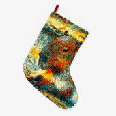 Grande Chaussette De Noël AnimalArt_Capybara_006 (Devant (Accrochage))