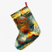 Grande Chaussette De Noël AnimalArt_Capybara_006 (Dos (Accrochage))