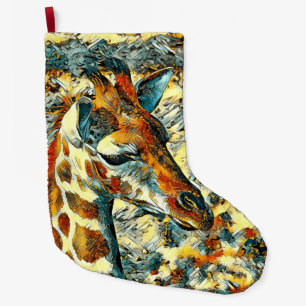 Grande Chaussette De Noël AnimalArt_Giraffe_002