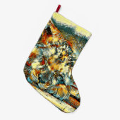 Grande Chaussette De Noël AnimalArt_Lion_006 (Devant (Accrochage))