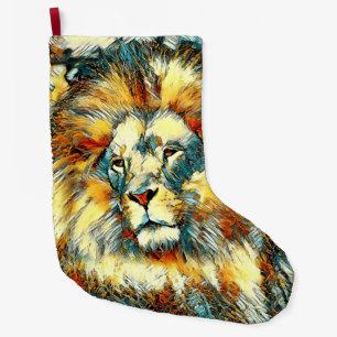 Grande Chaussette De Noël AnimalArt_Lion_07