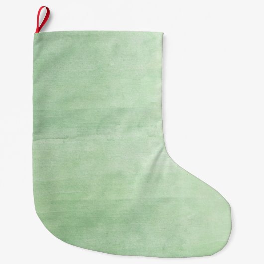 Grande Chaussette De Noël Aquarelle Mint Breeze (Devant)