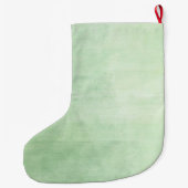 Grande Chaussette De Noël Aquarelle Mint Breeze (Dos)