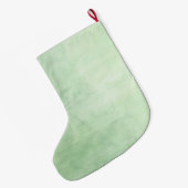 Grande Chaussette De Noël Aquarelle Mint Breeze (Dos (Accrochage))