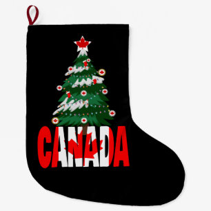 Grande Chaussette De Noël Arbre de Noël canadien de Canda