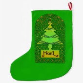 Grande Chaussette De Noël Arbre de Noël celtique (Dos)