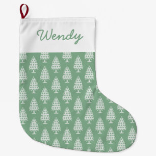 Grande Chaussette De Noël Arbre de Noël Knit d'hiver Stocker