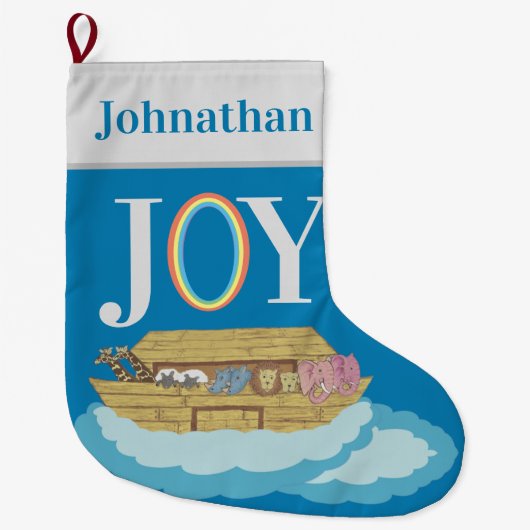 Grande Chaussette De Noël arche (Devant)