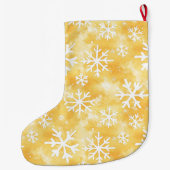 Grande Chaussette De Noël Argent Noël Pin violet Rouge rayures (Dos)