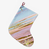 Grande Chaussette De Noël Arrière - plan rose texturé (Devant (Accrochage))