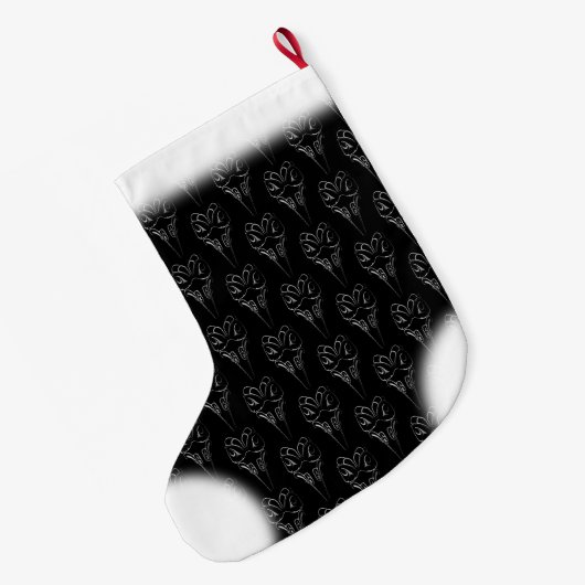 Grande Chaussette De Noël Art autochtone Stocking Totem Pole Stocking (Dos (Accrochage))