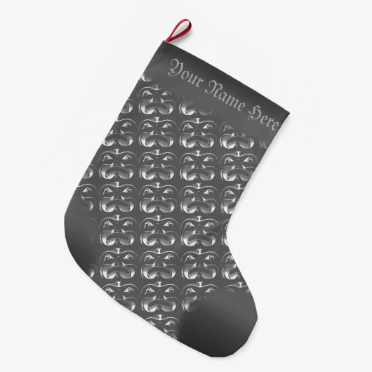 Grande Chaussette De Noël Art autochtone Stocking Totem Pole Stocking (Devant (Accrochage))