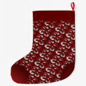 Grande Chaussette De Noël Art autochtone Stocking Totem Pole Stocking (Dos)