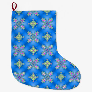 Grande Chaussette De Noël Artdeco de Noël en style rétro