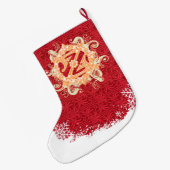 GRANDE CHAUSSETTE DE NOËL ASSISTANT CLASSIQUE DU STOCKAGE DE NOËL D'OZ (Dos (Accrochage))